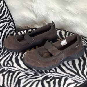 Merrell Brown Leather Mary Janes sz 1